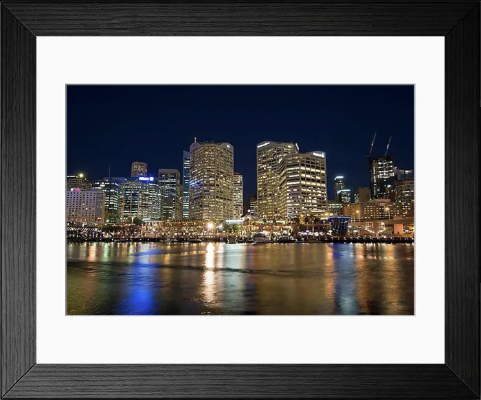 Framed Print : Darling Harbour, Sydney, New South Wales, Australia, Oceania