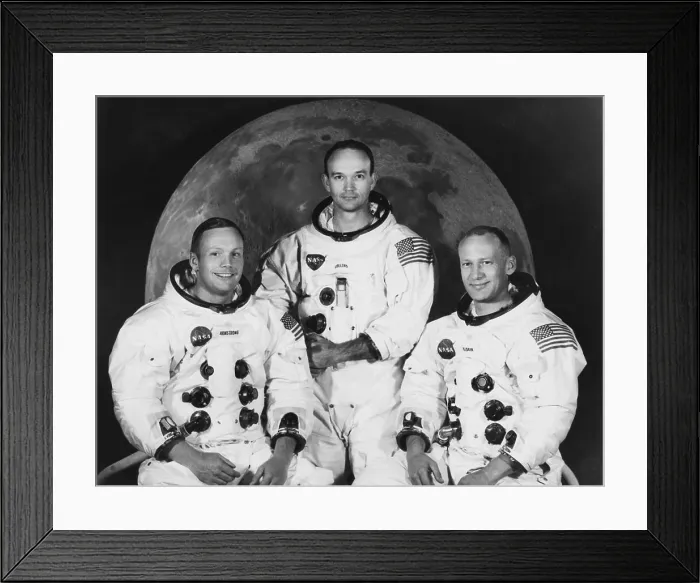 Framed Print : Astronauts Neil Armstrong, Michael Collins, Edwin E. Aldrin, Apollo 11 Mission, July 1969 Framed Print : Astronauts Neil Armstrong, Michael Collins, Edwin E. Aldrin, Apollo 11 Mission, July 1969