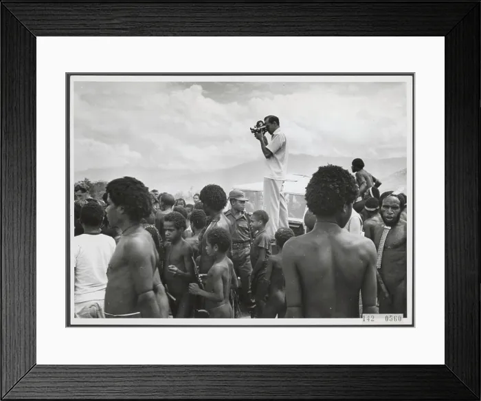 Framed Print : Information office radio broadcaster Dutch Guinea Framed Print : Information office radio broadcaster Dutch Guinea