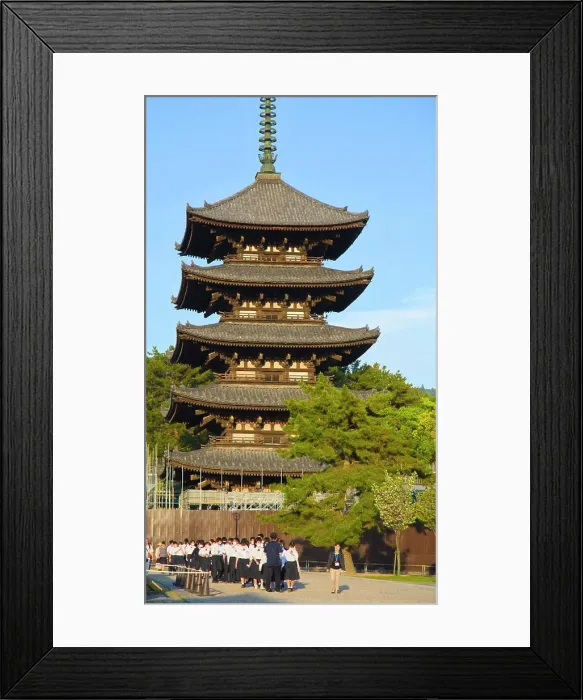 Framed Print : Japan, Nara, Kofukuji Temple, Five-storied Pagoda Framed Print : Japan, Nara, Kofukuji Temple, Five-storied Pagoda