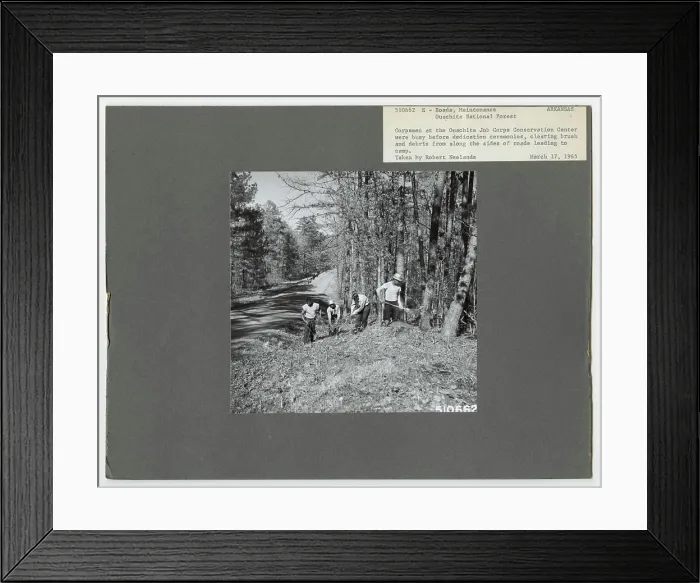 Framed Print : Road Maintenance - Arizona. Photographs Relating to National Forests
