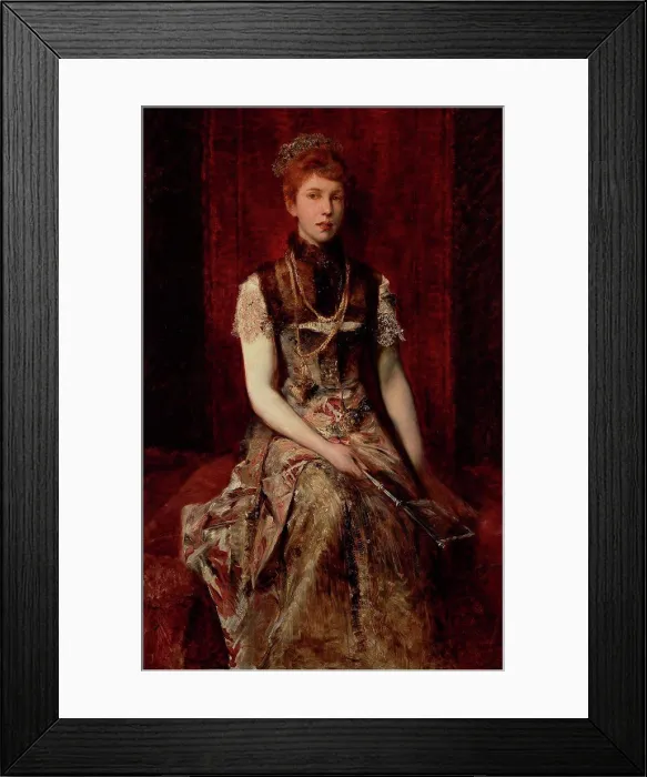Framed Print : Portrait of woman by anonymous artist, painting, Austria, Vienn, Vienna Museum, 145, 5x93 Framed Print : Portrait of woman by anonymous artist, painting, Austria, Vienn, Vienna Museum, 145, 5x93