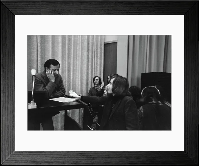 Framed Print : Anefo photo collection. Congress 'What inspires those guys in Hilversum' RAI Adam