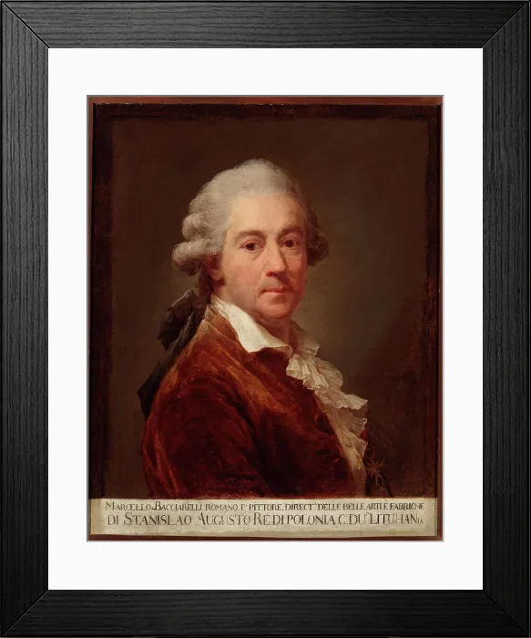 Framed Print : Self-portrait in a tailcoat. Bacciarelli, Marcello (1731-1818), painter Framed Print : Self-portrait in a tailcoat. Bacciarelli, Marcello (1731-1818), painter