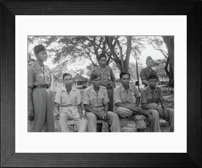 Framed Print : Photo collection Service for army contacts Indonesia