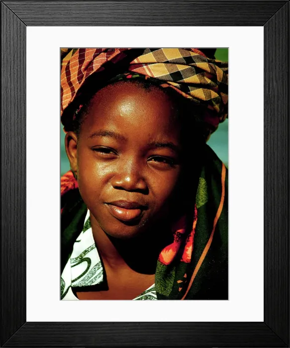 Framed Print : A portrait of young girl on Mozambique Island Framed Print : A portrait of young girl on Mozambique Island