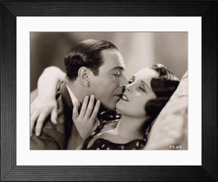 Framed Print : Mary Astor and Ricardo Cortez in a scene from Radio Pictures 'Behind Office Doors'