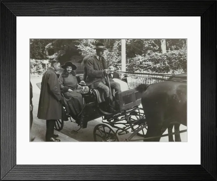 Framed Print : Empress Hermine, wife of the Ex-Emperor traveling alone in the Bavarian mountains, Germany Framed Print : Empress Hermine, wife of the Ex-Emperor traveling alone in the Bavarian mountains, Germany