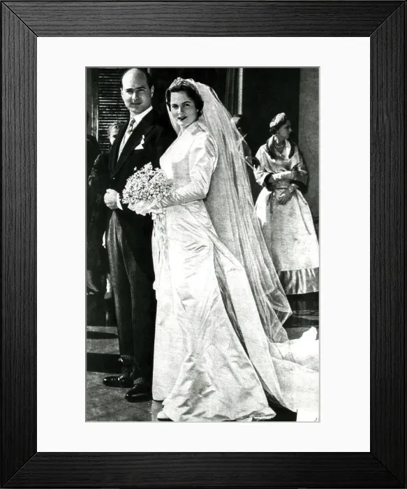 Framed Print : Maria pia of savoy and alessandro of Yugoslavia, wedding, cascais, 1955 Framed Print : Maria pia of savoy and alessandro of Yugoslavia, wedding, cascais, 1955