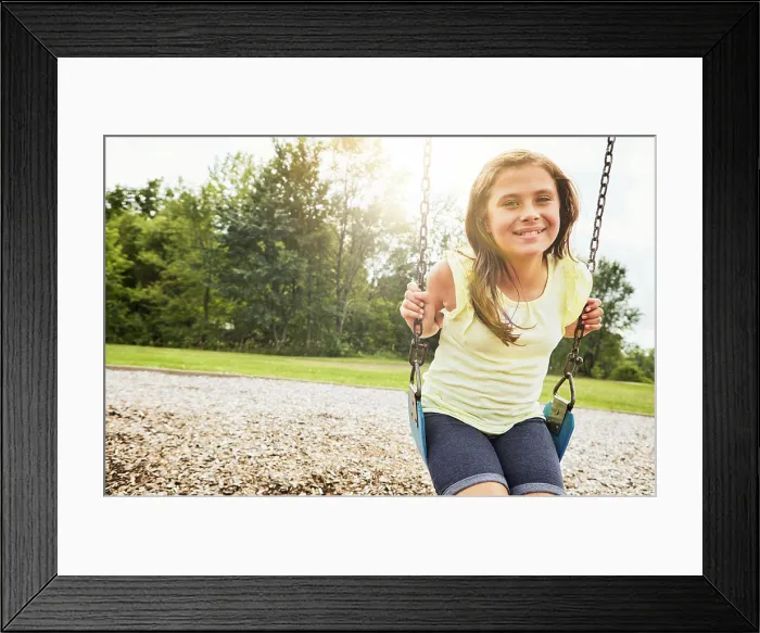 Framed Print : Girl, portrait and play with park Framed Print : Girl, portrait and play with park