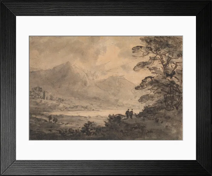 Framed Print : Landscape with Four Figures, Rev Framed Print : Landscape with Four Figures, Rev