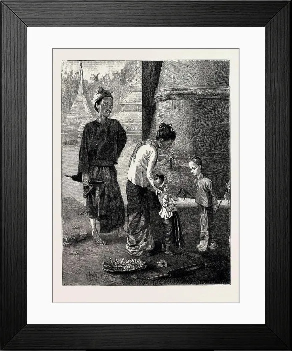 Framed Print : ON THE SACRED PLATFORM OF THE RANGOON PAGODA IN BURMA Framed Print : ON THE SACRED PLATFORM OF THE RANGOON PAGODA IN BURMA