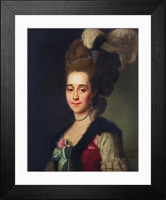Framed Print : Portrait of Varvara Vasilyevna Golitsyna, née von Engelhardt (1757-1815), Levitsky, Dmitri Grigorievich (1735-1822) Framed Print : Portrait of Varvara Vasilyevna Golitsyna, née von Engelhardt (1757-1815), Levitsky, Dmitri Grigorievich (1735-1822)
