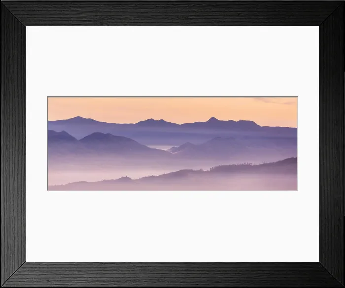 Framed Print : Mountains silhouette mountain silhouette at sunrise in spring season Copyright: xZoonar.com / GalynaxAndrushkox 18760448