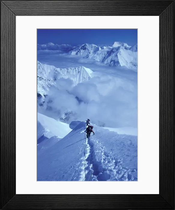 Framed Print : USA, Alaska, Denali. Mountain climbing. (Editorial Usage Only) Framed Print : USA, Alaska, Denali. Mountain climbing. (Editorial Usage Only)