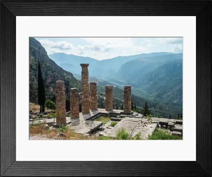 Framed Print : Temple of Apollo, Delphi, . Greece Framed Print : Temple of Apollo, Delphi, . Greece