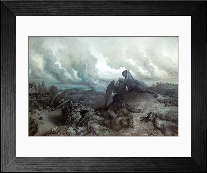 Framed Print : Enigma, by Gustave Dore, 1871, Musee D'Orsay Art Gallery, Paris, France, Europe