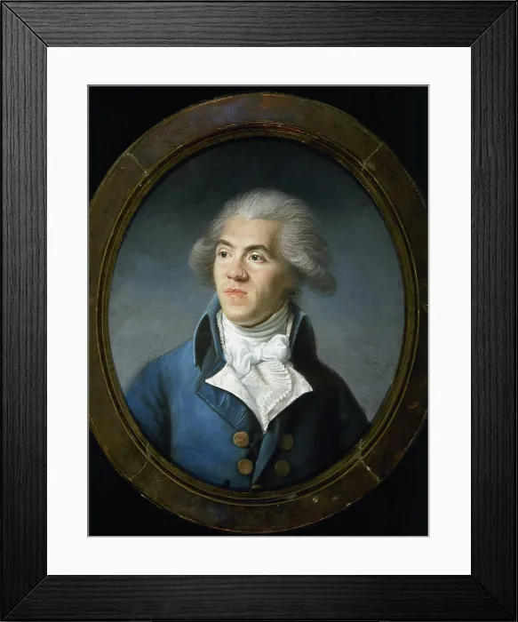 Framed Print : Portrait Presume de Barna Joseph Bouze (1744-1826)