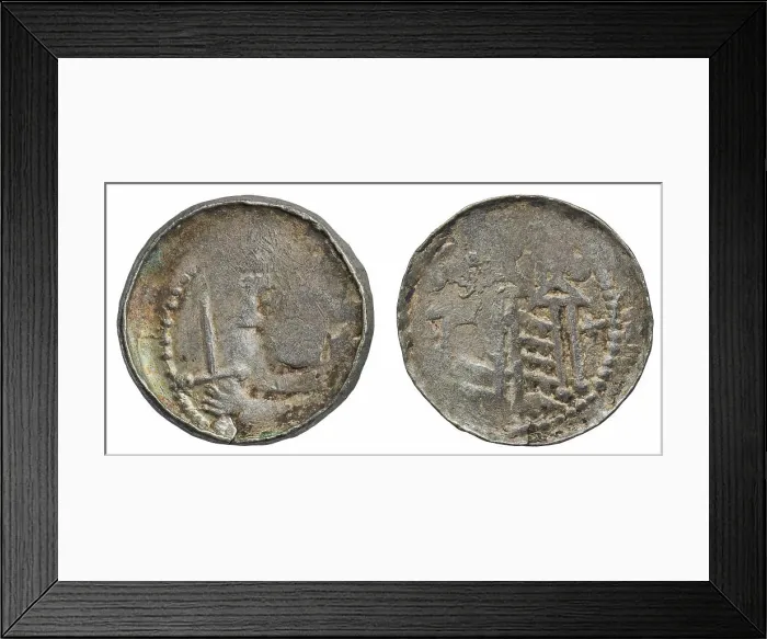 Framed Print : denarius (royal type). Bolesław II Śmiały (król Polski ; 1058-1079), ruler Framed Print : denarius (royal type). Bolesław II Śmiały (król Polski ; 1058-1079), ruler