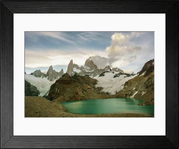 Framed Print : Argentina, Patagonia, Los Glaciares National Park, Laguna de los Tres, Cerro Chalten, Monte Fitz Roy Framed Print : Argentina, Patagonia, Los Glaciares National Park, Laguna de los Tres, Cerro Chalten, Monte Fitz Roy