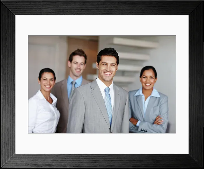 Framed Print : Confidence, group and portrait of business people in office for corporate career and supply chain or project management Framed Print : Confidence, group and portrait of business people in office for corporate career and supply chain or project management