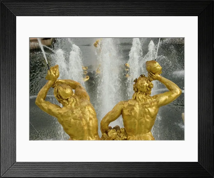 Framed Print : Russia, St. Petersburg. Samson fountain at Peterhof, a royal palace founded by Tsar Peter the Great