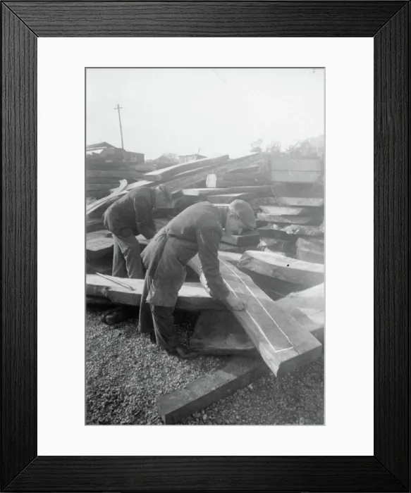 Framed Print : Rye Shipyard- the Construction of Motor Fishing Vessels