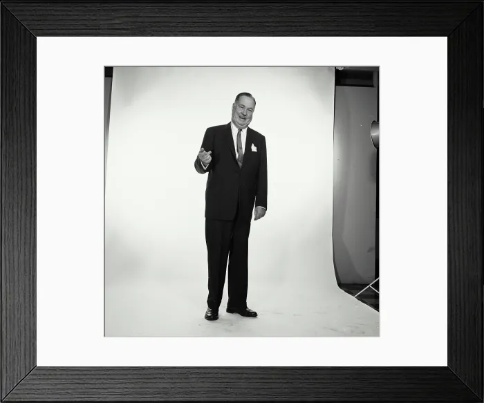 Framed Print : Portrait of a businessman smiling Framed Print : Portrait of a businessman smiling