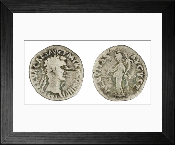 Framed Print : denarius. Nerwa (cesarz ; 96-98), emperor Framed Print : denarius. Nerwa (cesarz ; 96-98), emperor