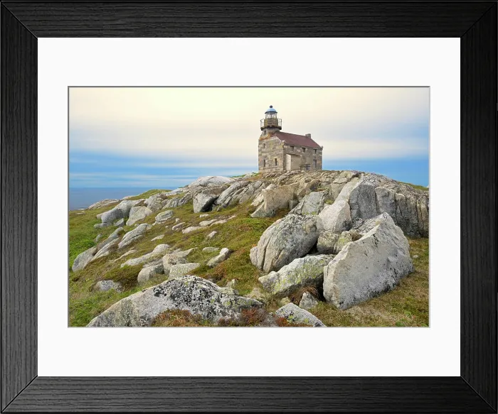 Framed Print : Restored granite lighthouse on the Atlantic Ocean Rose Blanche Newfoundland & Labrador Canada Framed Print : Restored granite lighthouse on the Atlantic Ocean Rose Blanche Newfoundland & Labrador Canada