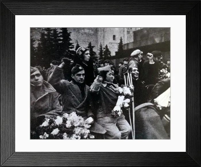 Framed Print : republican war veterans in Red Square, Moscow, USSR, during the Spanish Civil War Framed Print : republican war veterans in Red Square, Moscow, USSR, during the Spanish Civil War
