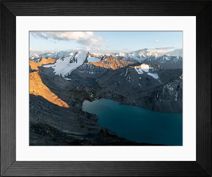 Framed Print : Evening mood, mountain panorama Framed Print : Evening mood, mountain panorama