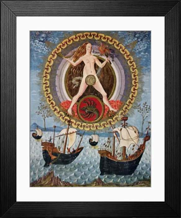 Framed Print : Paranatellonten Model with Elements from the Sphere Outside of the Zodiac (Tuebingen Manuscript) 15th C Framed Print : Paranatellonten Model with Elements from the Sphere Outside of the Zodiac (Tuebingen Manuscript) 15th C