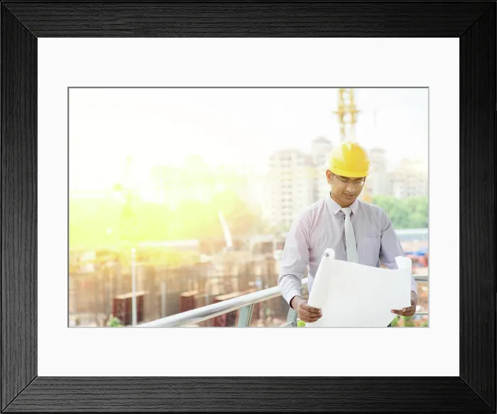 Framed Print : Asian Indian male site contractor engineer inspecting at site Asian Indian male site contractor engineer with hard hat Framed Print : Asian Indian male site contractor engineer inspecting at site Asian Indian male site contractor engineer with hard hat
