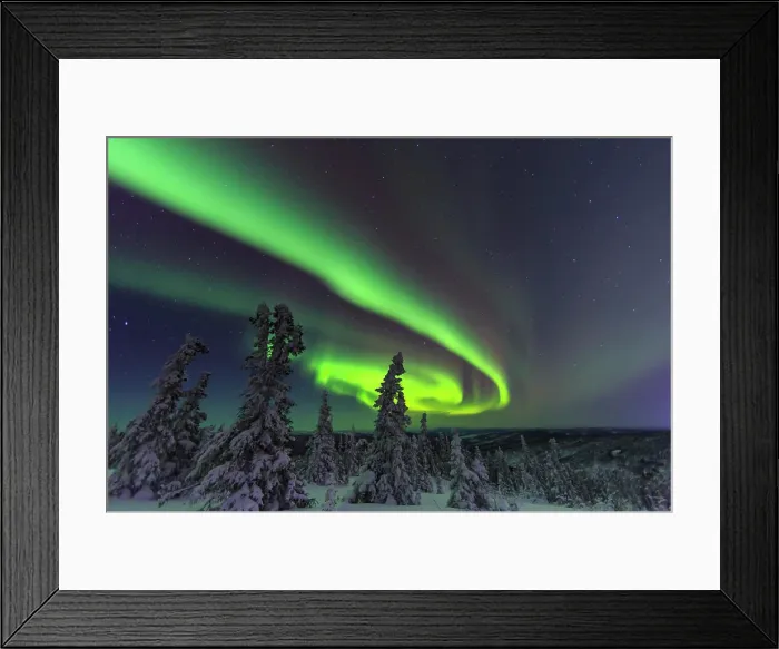 Framed Print : Aurora borealis, Northern Lights near Fairbanks, Alaska Framed Print : Aurora borealis, Northern Lights near Fairbanks, Alaska