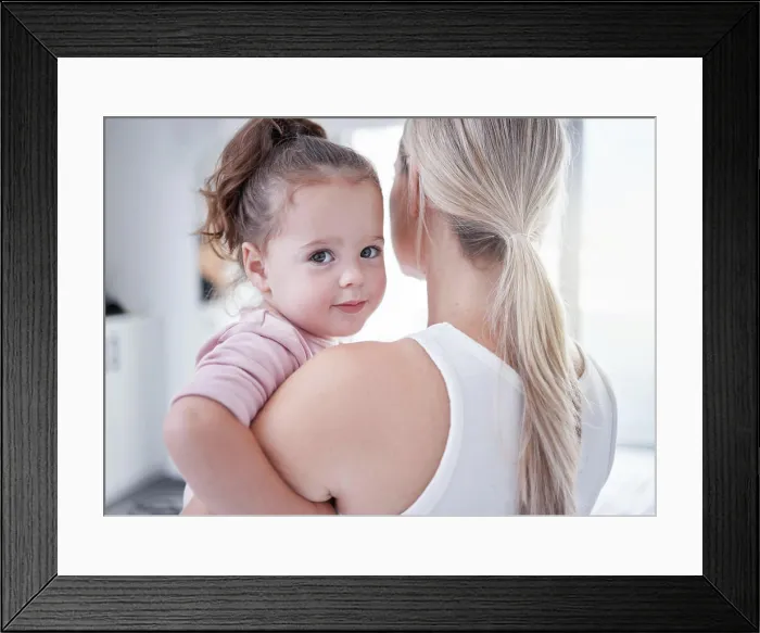 Framed Print : Family, love and care between mother and daughter bonding and spending free time together during day at home Framed Print : Family, love and care between mother and daughter bonding and spending free time together during day at home
