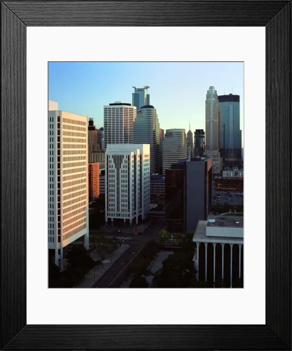 Framed Print : High angle view of buildings, Minneapolis, Minnesota, USA