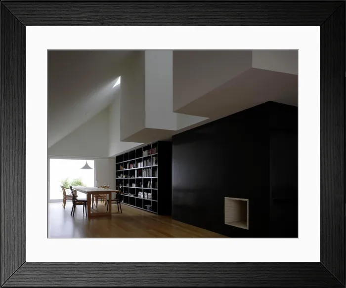 Framed Print : View to library and study. Alto de Vila House, Porto, Portugal. Architect: Jose Paulo dos Santos, 2008 Framed Print : View to library and study. Alto de Vila House, Porto, Portugal. Architect: Jose Paulo dos Santos, 2008