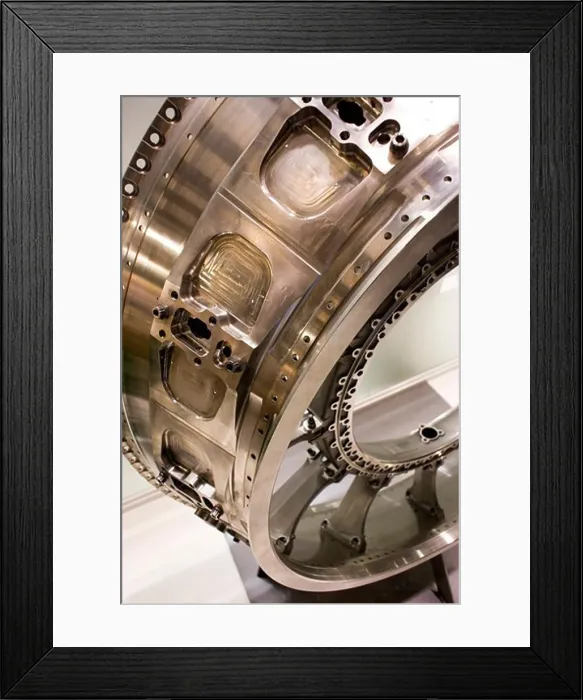 Framed Print : Aluminum aircraft component Framed Print : Aluminum aircraft component