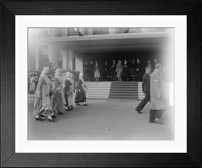 Framed Print : Anefo photo collection. Series: Visit Queen Juliana and Prince Bernhard to Friesland Framed Print : Anefo photo collection. Series: Visit Queen Juliana and Prince Bernhard to Friesland