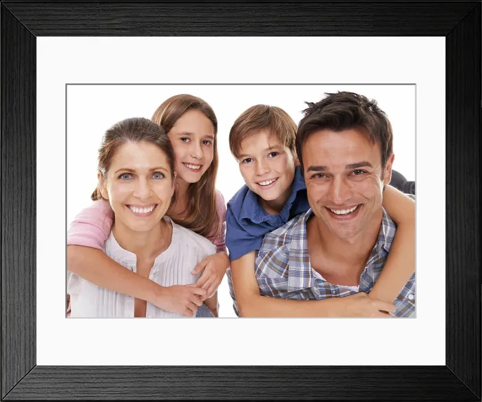 Framed Print : Happy family, portrait and hug with children for bonding