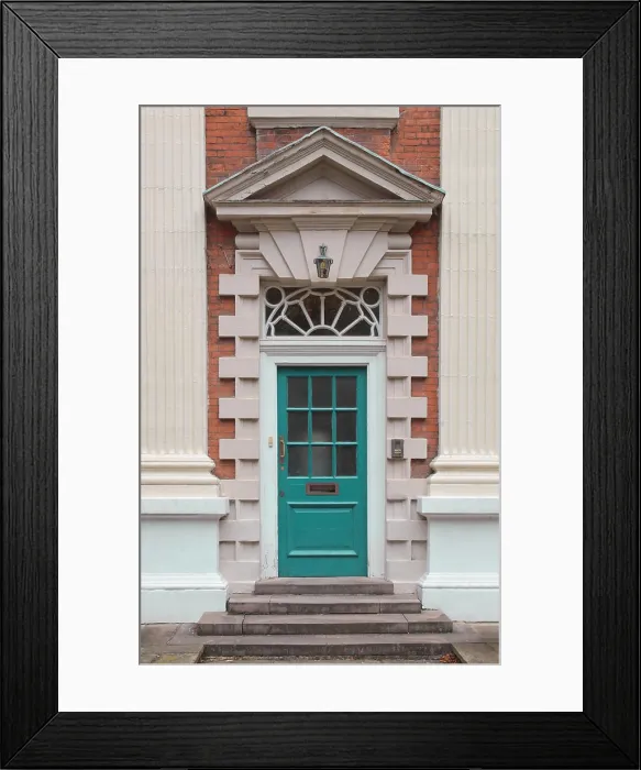 Framed Print : British door A traditional entrance door of a British house Copyright: xZoonar.com / ClaudioxDiviziax 2980720