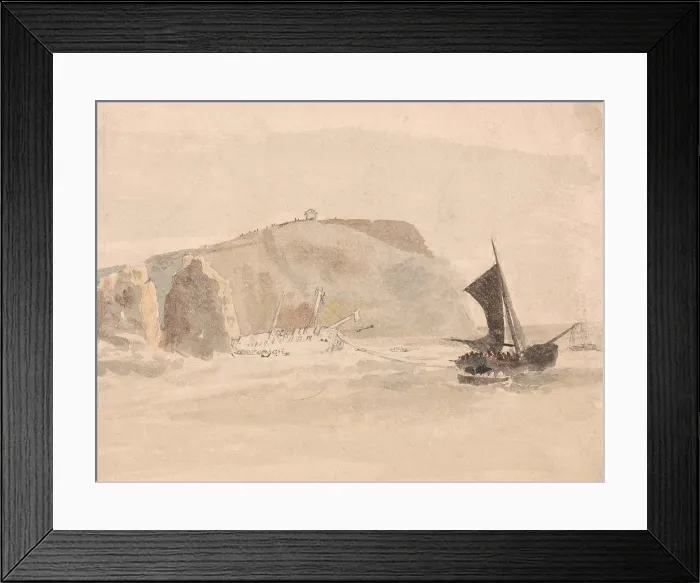 Framed Print : Shipwreck off the Needles, Isle of Wight
