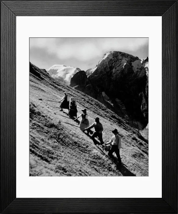 Framed Print : Hay. padon pass. marmolada. Veneto. Italy 1953 Framed Print : Hay. padon pass. marmolada. Veneto. Italy 1953