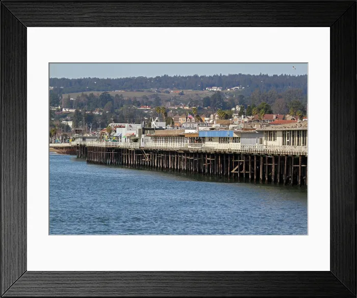 Framed Print : Santa Cruz Wharf, Santa Cruz, California, USA Framed Print : Santa Cruz Wharf, Santa Cruz, California, USA