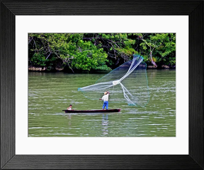 Framed Print : Along the Rio Dulce Gorge in Guatemala Framed Print : Along the Rio Dulce Gorge in Guatemala
