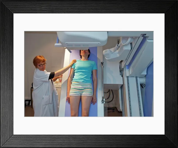 Framed Print : Center for Radiology and Medical Imaging in Paris. X-ray examination