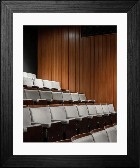 Framed Print : The Ashcroft Playhouse seating. Fairfield Halls, Croydon, United Kingdom. Architect: MICA, 2019 Framed Print : The Ashcroft Playhouse seating. Fairfield Halls, Croydon, United Kingdom. Architect: MICA, 2019