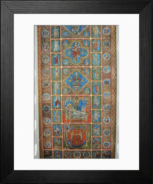 Framed Print : Romanesque picture ceiling Ev. Michaeliskirche Hildesheim Romanesque picture ceiling Ev. Michaeliskirche Hildesheim Framed Print : Romanesque picture ceiling Ev. Michaeliskirche Hildesheim Romanesque picture ceiling Ev. Michaeliskirche Hildesheim