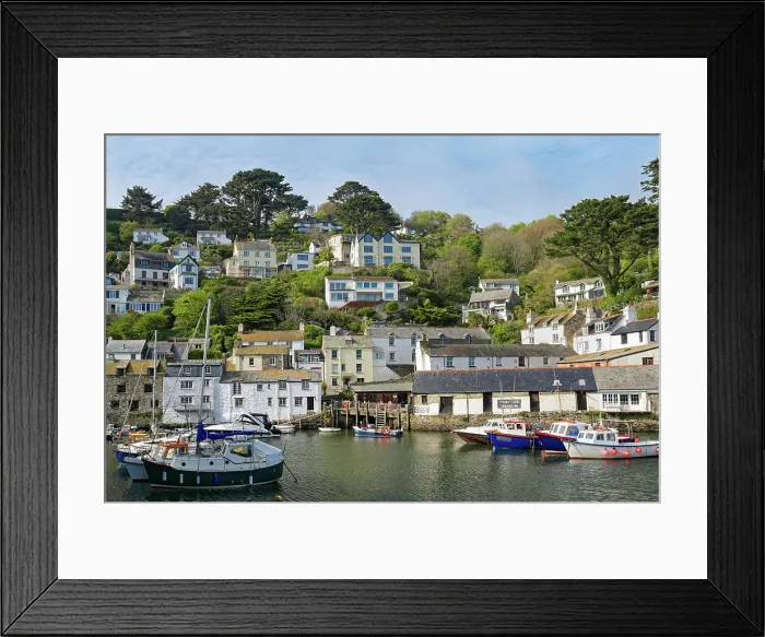 Framed Print : England, Cornwall County, South Coast, Polperro